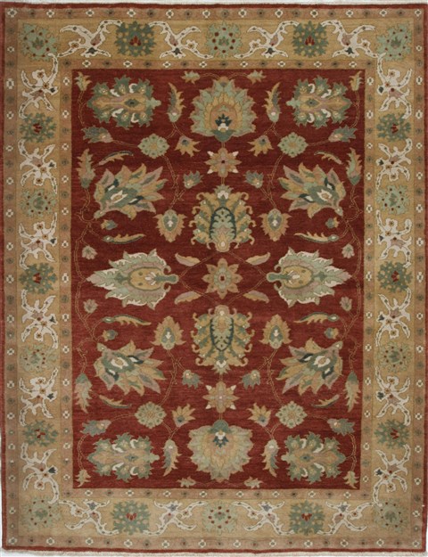 Chobi Green Hand Knotted 56 X 72 Area Rug 250-27132 Image 0