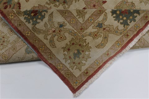 Chobi Beige Hand Knotted 56 X 611 Area Rug 250-27135 Image 3