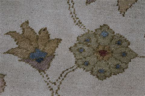 Chobi Beige Hand Knotted 57 X 72 Area Rug 250-27136 Image 12
