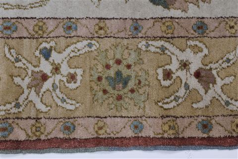 Chobi Beige Hand Knotted 57 X 72 Area Rug 250-27136 Image 22