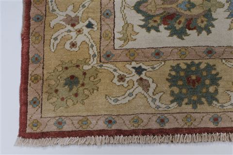 Chobi Beige Hand Knotted 57 X 72 Area Rug 250-27136 Image 24