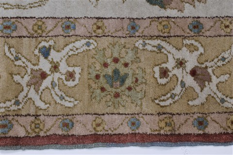 Chobi Beige Hand Knotted 57 X 72 Area Rug 250-27136 Image 7