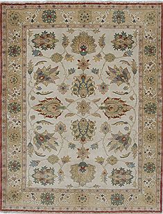 Chobi Beige Hand Knotted 5'7" X 7'2"  Area Rug 250-27136