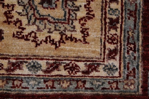 Pishavar Beige Hand Knotted 50 X 68 Area Rug 250-27139 Image 10