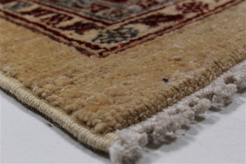 Pishavar Beige Hand Knotted 50 X 68 Area Rug 250-27139 Image 8