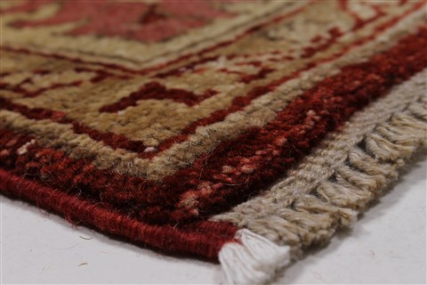 Pishavar Red Hand Knotted 411 X 63 Area Rug 250-27140 Image 7