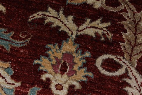Pishavar Red Hand Knotted 411 X 63 Area Rug 250-27140 Image 8