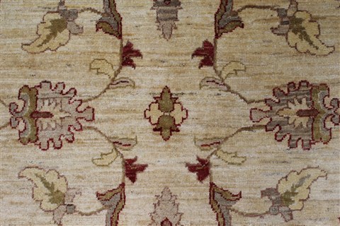 Pishavar Beige Hand Knotted 51 X 611 Area Rug 250-27141 Image 6