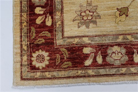 Pishavar Beige Hand Knotted 51 X 611 Area Rug 250-27141 Image 7