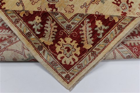 Chobi Beige Hand Knotted 410 X 64 Area Rug 250-27142 Image 2