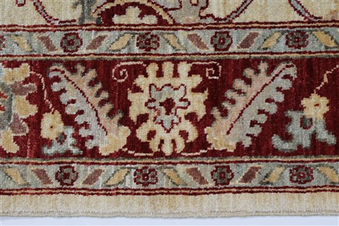 Chobi Beige Hand Knotted 410 X 64 Area Rug 250-27142 Image 5