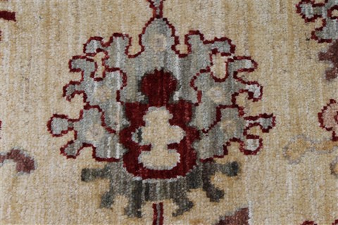 Chobi Beige Hand Knotted 410 X 64 Area Rug 250-27142 Image 9