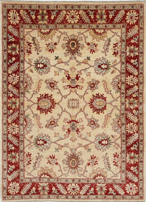Chobi Beige Hand Knotted 410 X 64 Area Rug 250-27142 Image 0