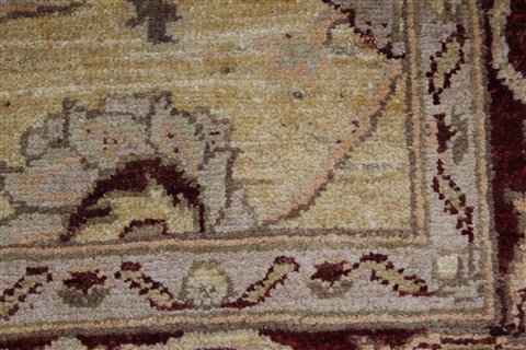Pishavar Beige Hand Knotted 53 X 65 Area Rug 250-27143 Image 11
