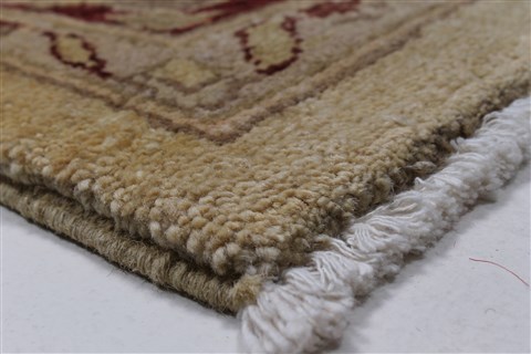Pishavar Beige Hand Knotted 53 X 65 Area Rug 250-27143 Image 9