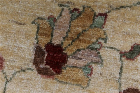 Pishavar Beige Hand Knotted 50 X 70 Area Rug 250-27144 Image 10