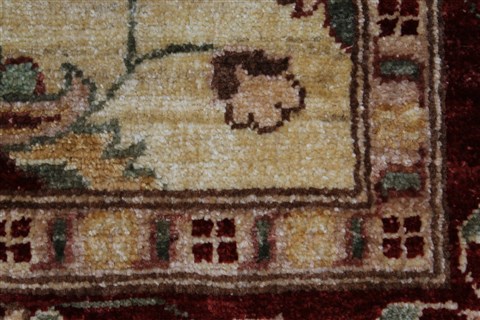 Pishavar Beige Hand Knotted 50 X 70 Area Rug 250-27144 Image 11