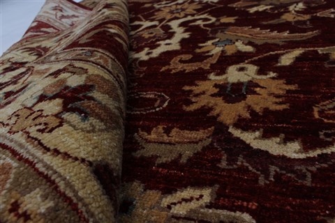 Pishavar Beige Hand Knotted 49 X 66 Area Rug 250-27146 Image 1