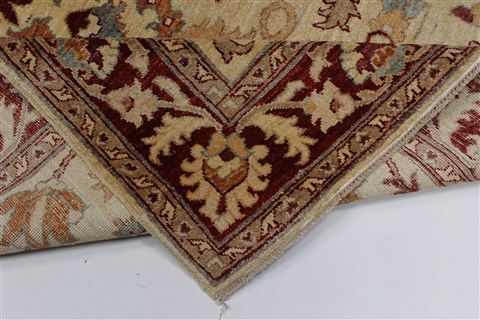 Pishavar Beige Hand Knotted 49 X 611 Area Rug 250-27147 Image 4