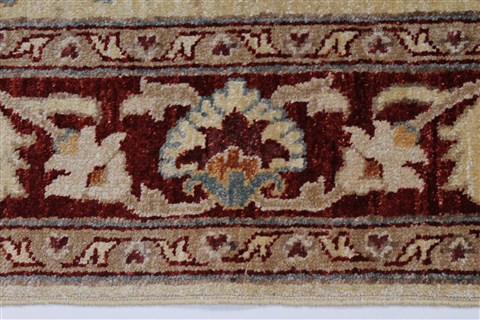 Pishavar Beige Hand Knotted 49 X 611 Area Rug 250-27147 Image 7
