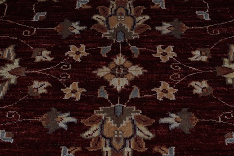 Pishavar Red Hand Knotted 411 X 59 Area Rug 250-27149 Image 7