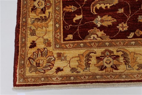 Pishavar Red Hand Knotted 411 X 59 Area Rug 250-27149 Image 8