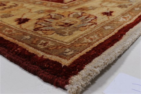 Pishavar Red Hand Knotted 411 X 59 Area Rug 250-27149 Image 9