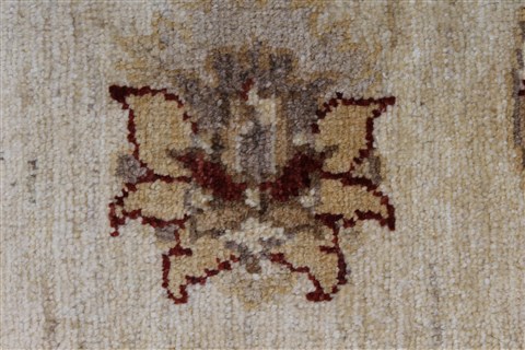 Pishavar Beige Hand Knotted 51 X 65 Area Rug 250-27150 Image 10