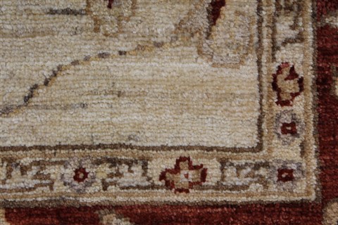 Pishavar Beige Hand Knotted 51 X 65 Area Rug 250-27150 Image 11