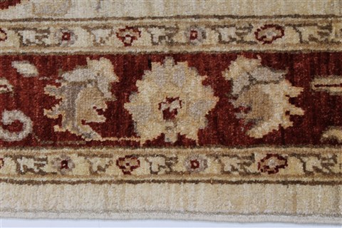 Pishavar Beige Hand Knotted 51 X 65 Area Rug 250-27150 Image 6