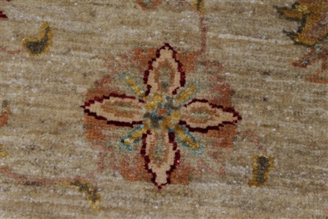 Pishavar Beige Hand Knotted 52 X 64 Area Rug 250-27151 Image 11