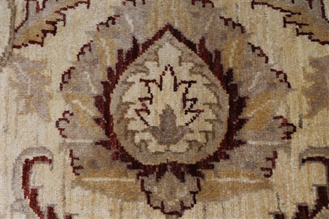 Pishavar Beige Hand Knotted 411 X 66 Area Rug 250-27153 Image 10