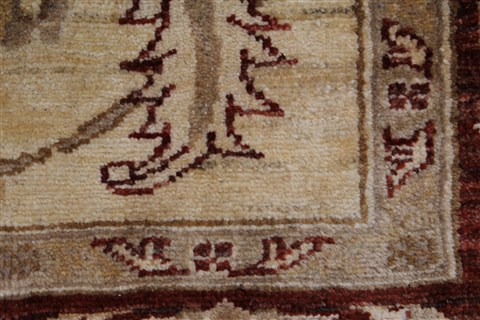 Pishavar Beige Hand Knotted 411 X 66 Area Rug 250-27153 Image 11