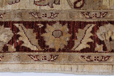 Pishavar Beige Hand Knotted 411 X 66 Area Rug 250-27153 Image 5