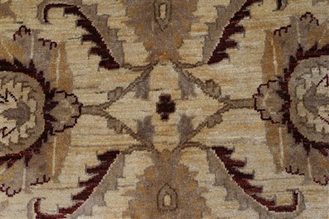 Pishavar Beige Hand Knotted 411 X 66 Area Rug 250-27153 Image 6