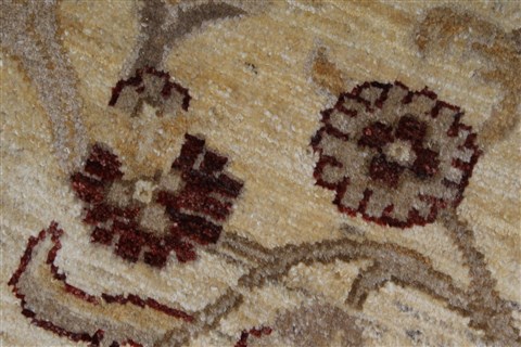 Pishavar Beige Hand Knotted 411 X 66 Area Rug 250-27153 Image 9