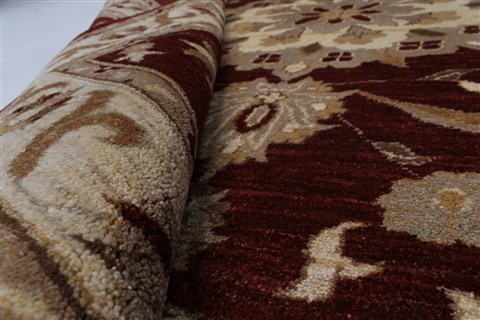 Pishavar Beige Hand Knotted 53 X 68 Area Rug 250-27154 Image 12