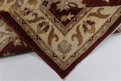 Pishavar Beige Hand Knotted 53 X 68 Area Rug 250-27154 Image 1
