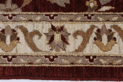 Pishavar Beige Hand Knotted 53 X 68 Area Rug 250-27154 Image 4