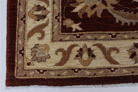 Pishavar Beige Hand Knotted 53 X 68 Area Rug 250-27154 Image 6