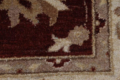 Pishavar Beige Hand Knotted 53 X 68 Area Rug 250-27154 Image 9