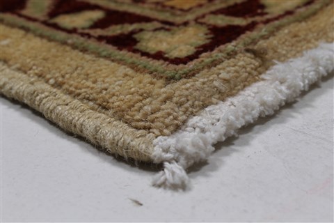 Pishavar Beige Hand Knotted 51 X 68 Area Rug 250-27155 Image 10