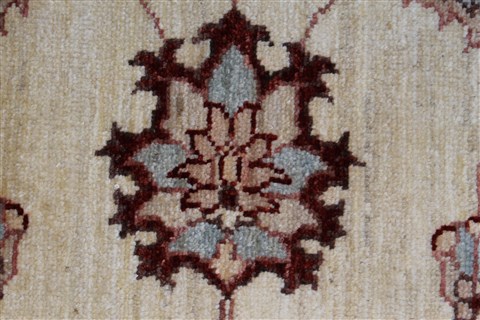 Pishavar Beige Hand Knotted 411 X 610 Area Rug 250-27156 Image 10