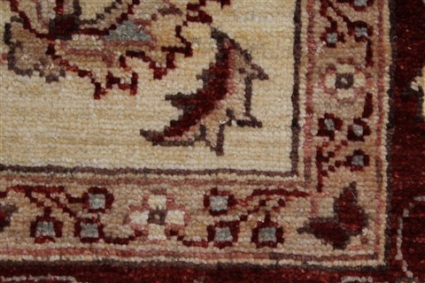 Pishavar Beige Hand Knotted 411 X 610 Area Rug 250-27156 Image 11