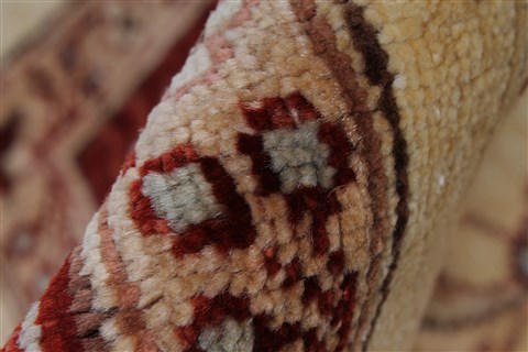 Pishavar Beige Hand Knotted 411 X 610 Area Rug 250-27156 Image 1