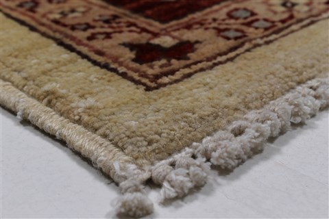 Pishavar Beige Hand Knotted 411 X 610 Area Rug 250-27156 Image 8