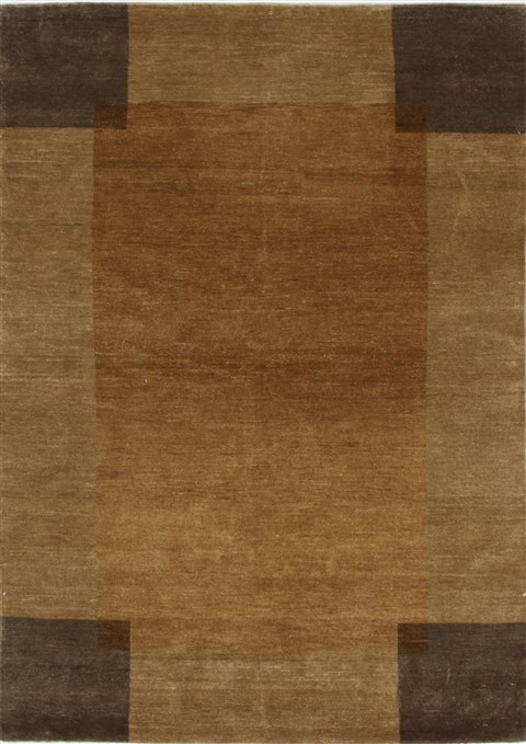 Modern Brown Hand Knotted 46 X 63  Area Rug 250-27157 Image 0