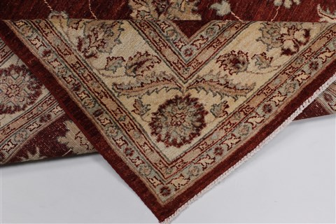 Pishavar Beige Hand Knotted 55 X 611 Area Rug 250-27158 Image 1