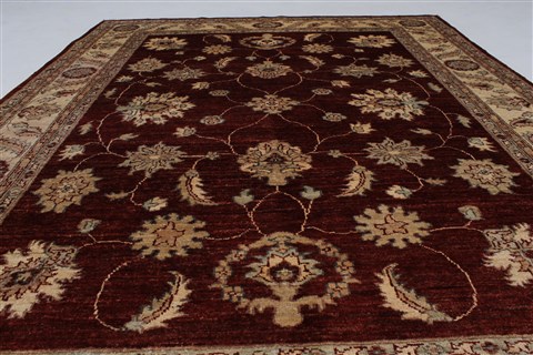 Pishavar Beige Hand Knotted 55 X 611 Area Rug 250-27158 Image 3