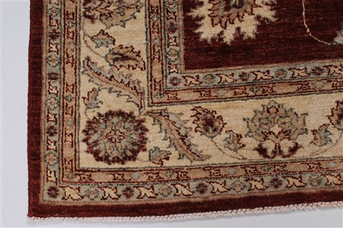 Pishavar Beige Hand Knotted 55 X 611 Area Rug 250-27158 Image 6